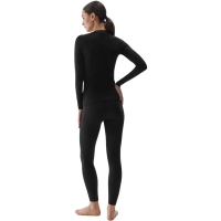 4F F176 women's thermoactive shirt deep black allover 4FWAW24USEAF176 20A