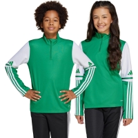 adidas Squadra 25 Training Top Green and White Sweatshirt for Kids JP3160