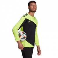 Men's goalkeeper jersey adidas Squadra 21 Goalkeeper Jersey black and lime GN5795