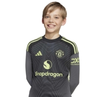adidas Manchester United Long Sleeve Goalkeeper Shirt 2025 2026 Juniors