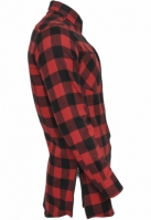 Tricou Side-Zip Long Checked Flanell Urban Classics