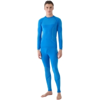 Men's thermoactive leggings 4F M166 blue 4FWAW24USEAM166 33S