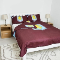 Team Aston Villa Officially Licensed Double Bedding Set Reversible (1 duvet cover 2 pillowcases)