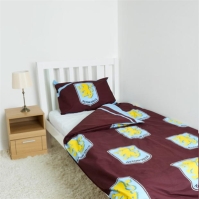 Team Aston Villa Officially Licensed Single Bedding Set Reversible (1 duvet cover 2 pillowcases)