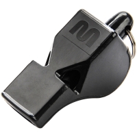 Meteor Wolf ballless whistle, plastic, black 38500