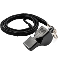 Meteor Wolf ballless whistle, plastic, black 38500