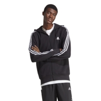 adidas Essentials French Terry 3-Stripes Zip Hoodie Mens