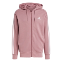 adidas Essentials French Terry 3-Stripes Zip Hoodie Mens