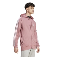 adidas Essentials French Terry 3-Stripes Zip Hoodie Mens