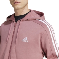 adidas Essentials French Terry 3-Stripes Zip Hoodie Mens