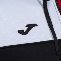 Crew V Zip-up Hoodie Black Red