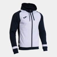 Lider Zip-up Hoodie White Dark Navy