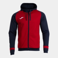 Lider Zip-up Hoodie Red Dark Navy