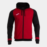 Lider Zip-up Hoodie Red Black