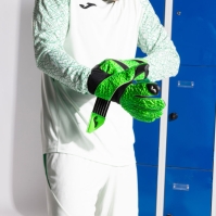 Area 19 Goalkeeper Gloves Black Fluor Green