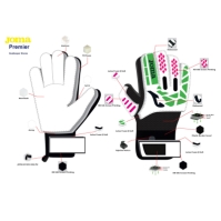 Premier Goalkeeper Gloves Black Green