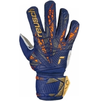 Reusch Attrak goalkeeper gloves Solid navy blue 5470515 4410