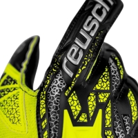Reusch Attrakt Silver Junior goalkeeper gloves yellow-black 5572215 2025