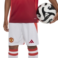 adidas Manchester United Home Shorts 2024 2025 Juniors