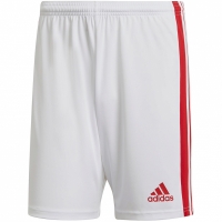 Spodenki męskie adidas Squadra 21 Shorts biało-czerwone adidas GN5770