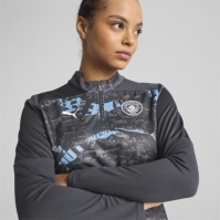 Puma Manchester City Pre-Match Quarter-Zip Top 2024 2025 Womens