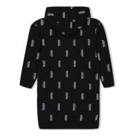 HUGO Logo Print Hooded Dress