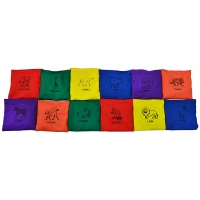 Animal gym bags NO10 VEDB-ANM5X5 set of 12 pieces