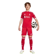 adidas Liverpool Home Shirt 2025 2026 Juniors