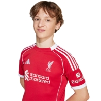 adidas Liverpool Home Shirt 2025 2026 Juniors