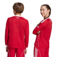 adidas Liverpool Long Sleeve Home Shirt 2025 2026 Juniors