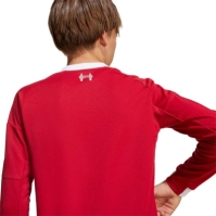adidas Liverpool Long Sleeve Home Shirt 2025 2026 Juniors