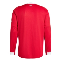 adidas Liverpool Long Sleeve Home Shirt 2025 2026 Adults