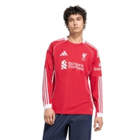 adidas Liverpool Long Sleeve Home Shirt 2025 2026 Adults