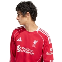 adidas Liverpool Long Sleeve Home Shirt 2025 2026 Adults