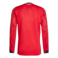 adidas Manchester United Long Sleeve Home Shirt 2025 2026 Adults