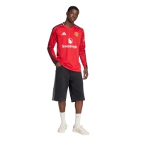 adidas Manchester United Long Sleeve Home Shirt 2025 2026 Adults