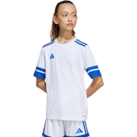 adidas Squadra 25 children's T-shirt white and blue JJ0060