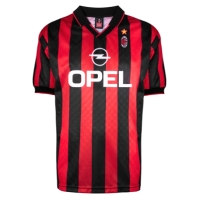 Score Draw Maldini AC Milan Retro Home Shirt 1996 Maldini Adults