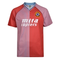 Score Draw Aston Villa 1988 Retro Home Shirt Adults