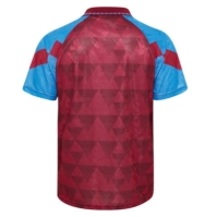 Score Draw Aston Villa Retro Home Shirt 90 Mens