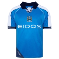Score Draw Manchester City Retro Home Shirt 2000 Adults