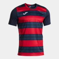 Europa Vi Short Sleeve T-shirt Dark Navy Red