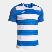 Europa Vi Short Sleeve T-shirt Royal Blue White