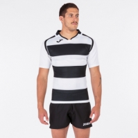 Tricouri Rugby Black-white S/s Joma