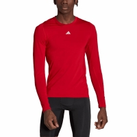 Koszulka m?ska adidas Techfit Aeroready Long Sleeve Tee czerwona HP0639