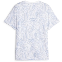 Puma Olympique De Marseille All Over Print T-Shirt 2023 2024 Adults