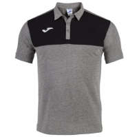 Polo Shirt Winner Cotton Melange Medium-black S/s