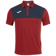 Polo Shirt Winner Cotton Red-navy S/s