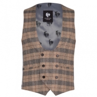 Twisted Tailor Ace Check Waistcoat