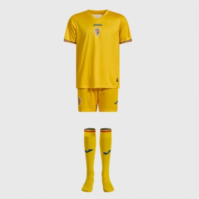Kit de fotbal cu echipa Nationala a Romaniei galben copii